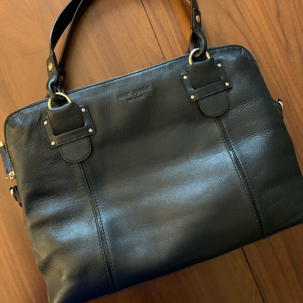 Kate Spade Black Leather laptop bag